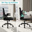 Chaise de bureau ergonomique en maille confortable pour la maison, chaise de bureau de direction avec soutien lombaire et accoudoirs relevables