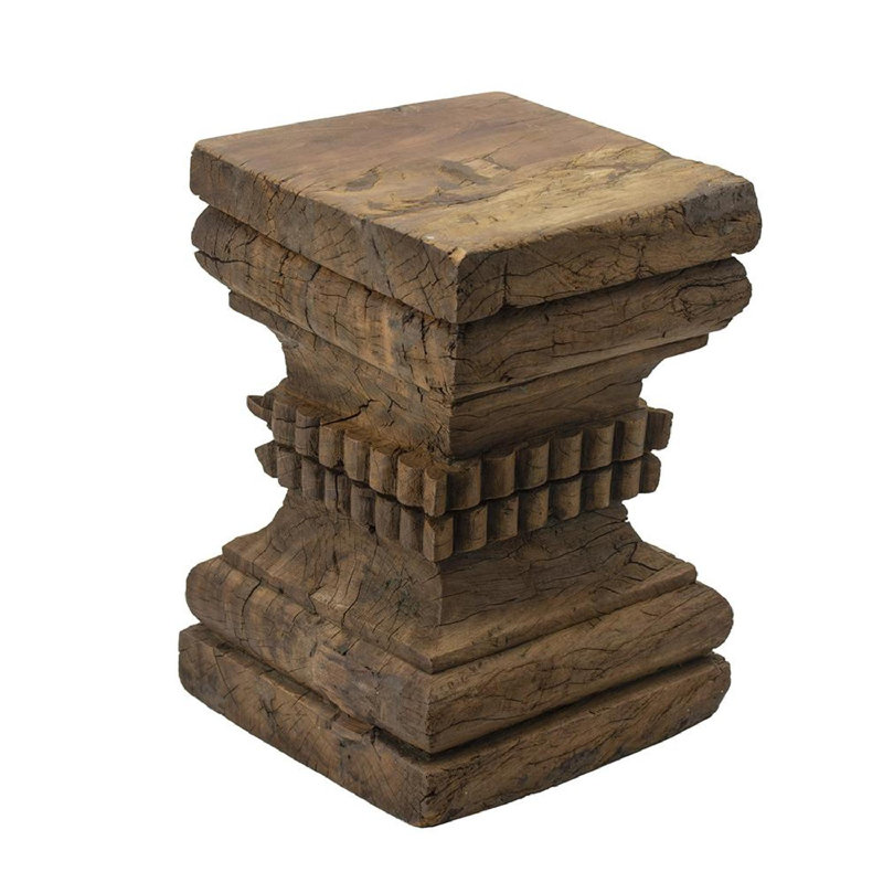 Tabouret d'appoint en bois massif Dorelien