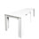 Table extensible blanche, console 118,50 po, pratique pour différents espaces, extensible, blanche, table d'extérieur (mind sun and rain