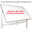 Reversable Whiteboard On Wheels - 48"X32" (With Rocketbook Rocket Beacons) - EGP-HD-0066-RB