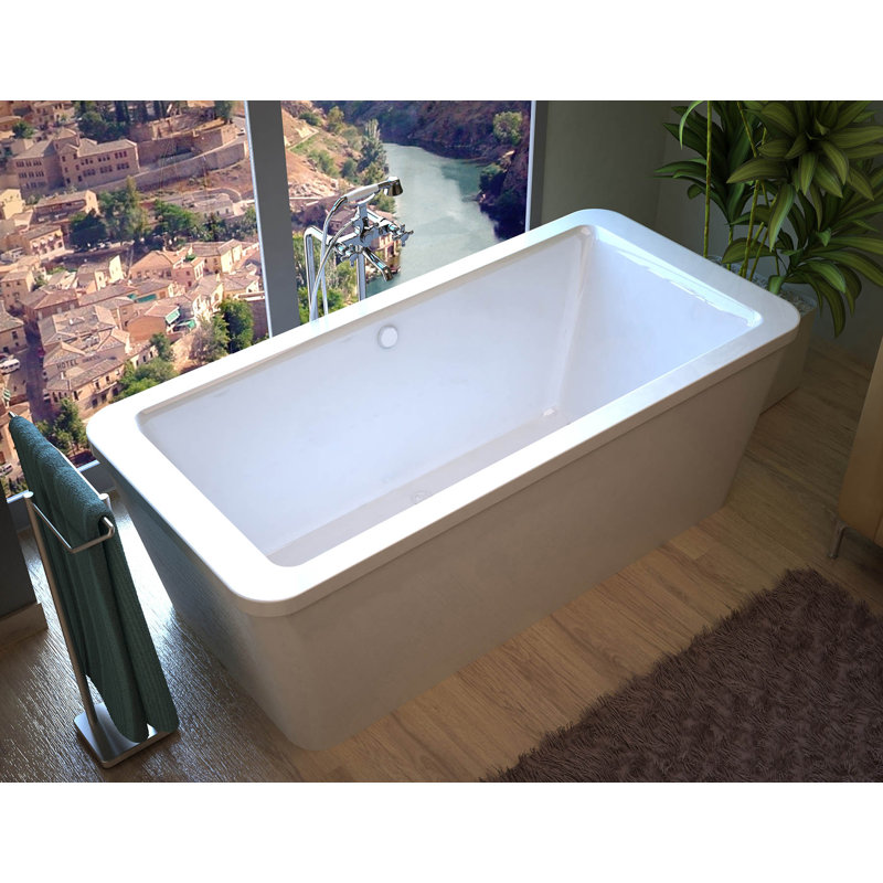 Buena 66.7'' x 32'' Freestanding Soaking Bathtub