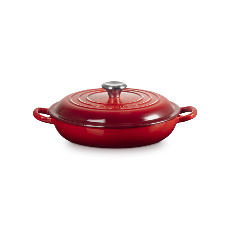 Le Creuset Signature Shallow Casserole 22cm, Cerise