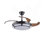 Ventilateur de plafond rétractable de 42 po avec lumière, ventilateur de lustre moderne à DEL avec télécommande, pales réglables à 6 vitesses, moteur à courant continu silencieux, éclairage à intensité variable pour le salon, la chambre à coucher, la salle à manger
