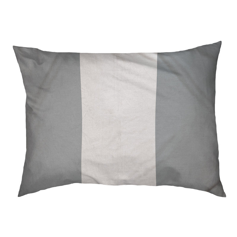 Coussin d'intérieur Las Vegas, Grand (l 50 po x P 40 po x H 7 po), Argent/blanc
