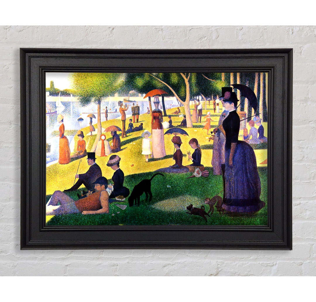 Seurat Sunday At La Grande Jatte Gerahmter Druck