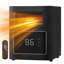 Chaufferette infrarouge à quartz pour l'intérieur, radiateurs électriques 1500W avec télécommande, thermostat, protection contre la surchauffe