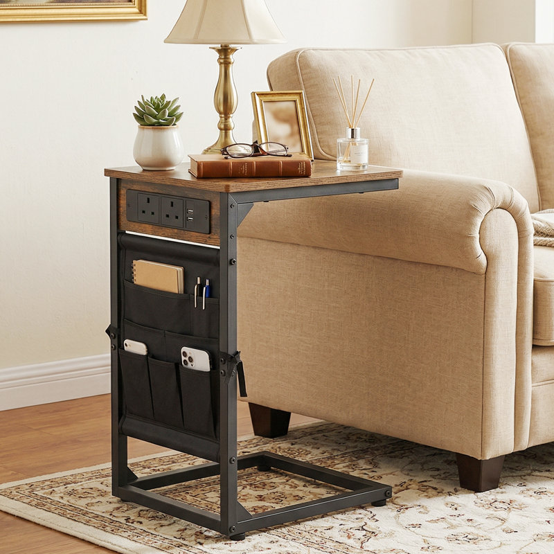 End Table, Rustic Brown