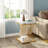 Square Side Table White Gold Side Table, 2-tier End Table