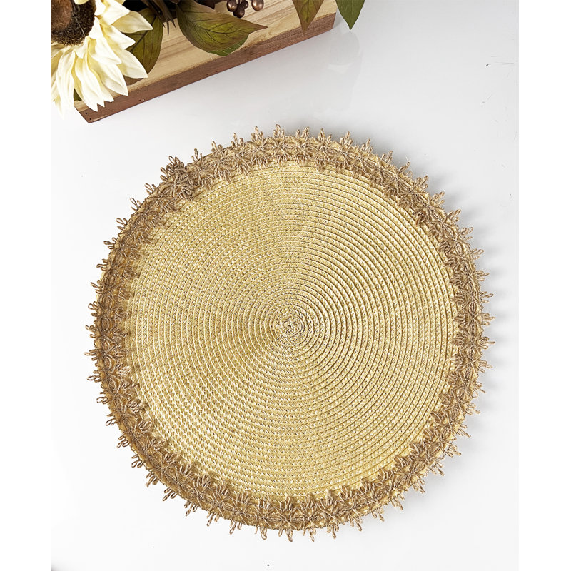 Ensemble de napperons ronds 15 po Nautral