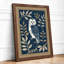 Heart-Faced Owl Japandi - Framed Print-219756028-219756031