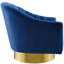 Fauteuil pivotant en velours Buiant-1209872998