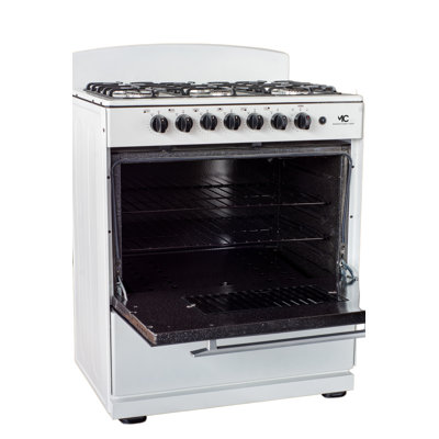 Cuisinière autoportante de 30 po avec une capacité de four de 4,0 pieds cubes - 6 brûleurs scellés Sabaf italiens -