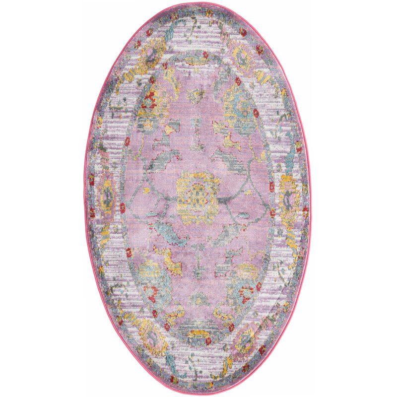 Haefner Oriental Indoor Rug, Oval 3'3" x 5'3"