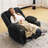 Manual Recliner With Armrest Storage, Featuring An Adjustable Headrest, Phone Holder, And Side Pockets-541765038