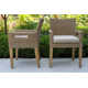 Fleur 74'' Rectangular 6 - Person Outdoor Dining Set with Cushions