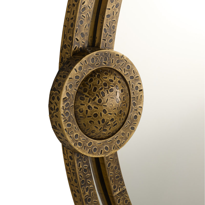 Lisbon Round Brass Mirror