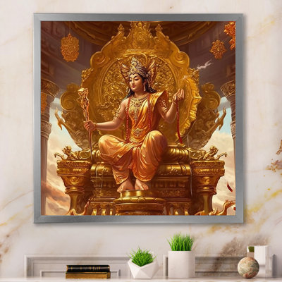 " Guru On Golden Throne Divine Wisdom "