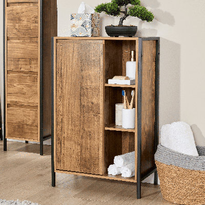 Antioco 1 Door Bathroom Storage Cabinet