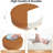 Adjustable Salon Stool Brown Gold