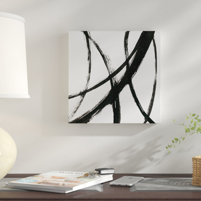 «Linear Expression II», reproduction sur toile, H 12 po x l 12 po x P 1,5 po, Pas de tapis, Toile tendue