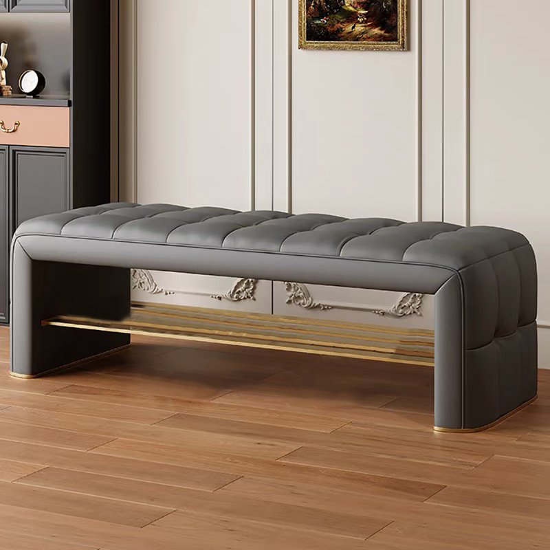 47.2in Shoe Storage Bench, Gray