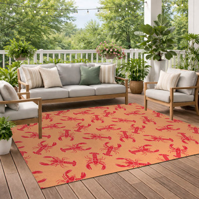 Tapis d'extérieur décoratif homard