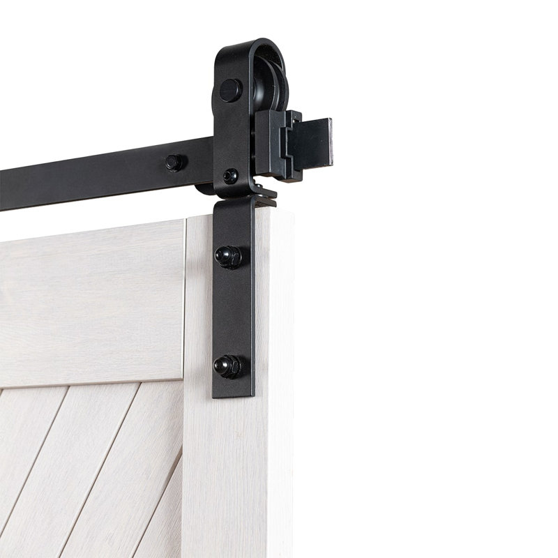 Ensemble de porte de grange pliable à deux roues 48 po Bifold