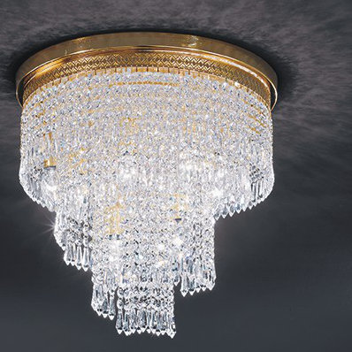 Twister Crystal Semi Flush Mount
