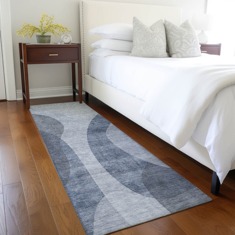 Washable Abstract Indoor / Outdoor Rug, Runner 2'3" x 7'6"
