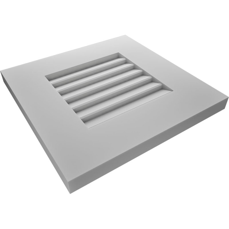 Échantillon de volets à persiennes en PVC l 12 po x H 12 po True Fit, Volets à persiennes, Avec une couche d'apprêt