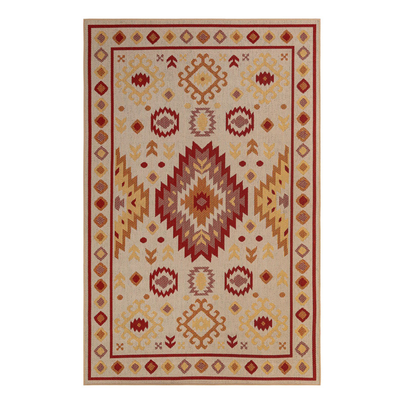 Tapis intérieur / extérieur Marlenia Marlenia, Rectangle 6 pi 1 po x 9 pi