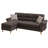 Reversible Sectional Set W/ 2 Accent Pillows In Tan-279647744