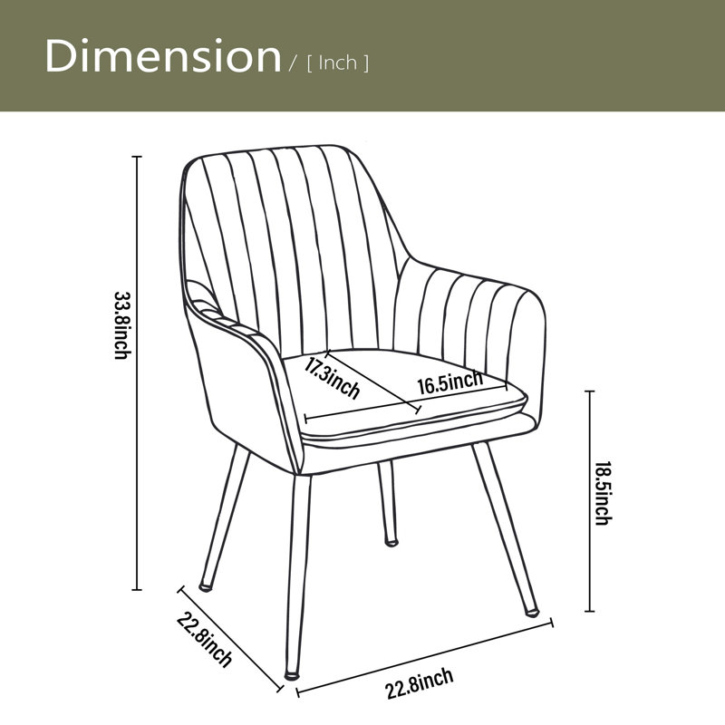 Ensemble de 2 chaises d'appoint modernes à dossier moyen, Brun
