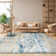 Riccio Abstract Beige Area Rug