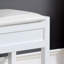 Banc avec rangement pour chaussures blanc