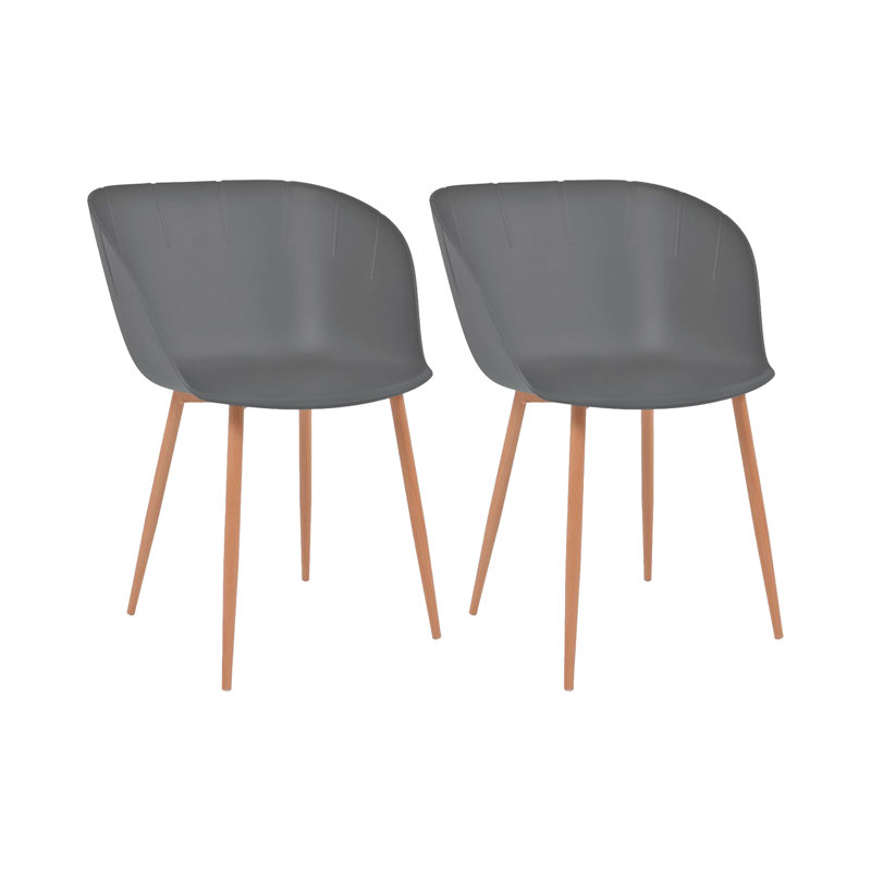 Will 46cm H Metal Side Chair, Grey
