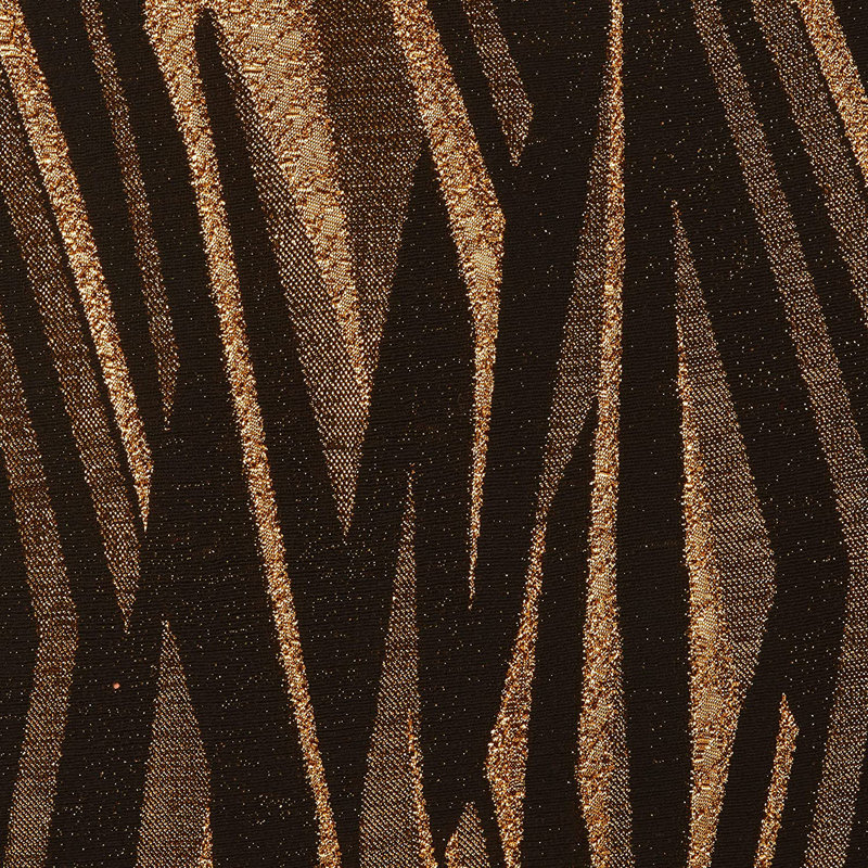 Tivoli Abstract Pattern Reversible Pillow Cover, Gold, Polyester/Polyfill