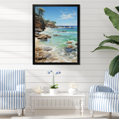 «Brunswick Beach Photo Ocean Escape V», reproduction sur toile