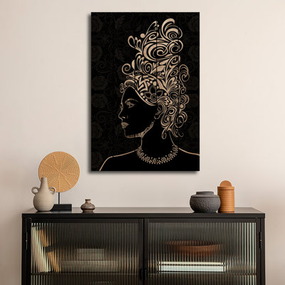 Impression sur bois en bois - Beauté et grâce en noir et blanc par 5by5collective