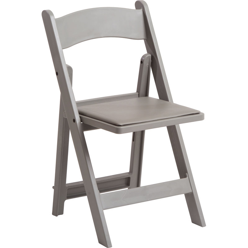 Chaise pliante en résine, Gris