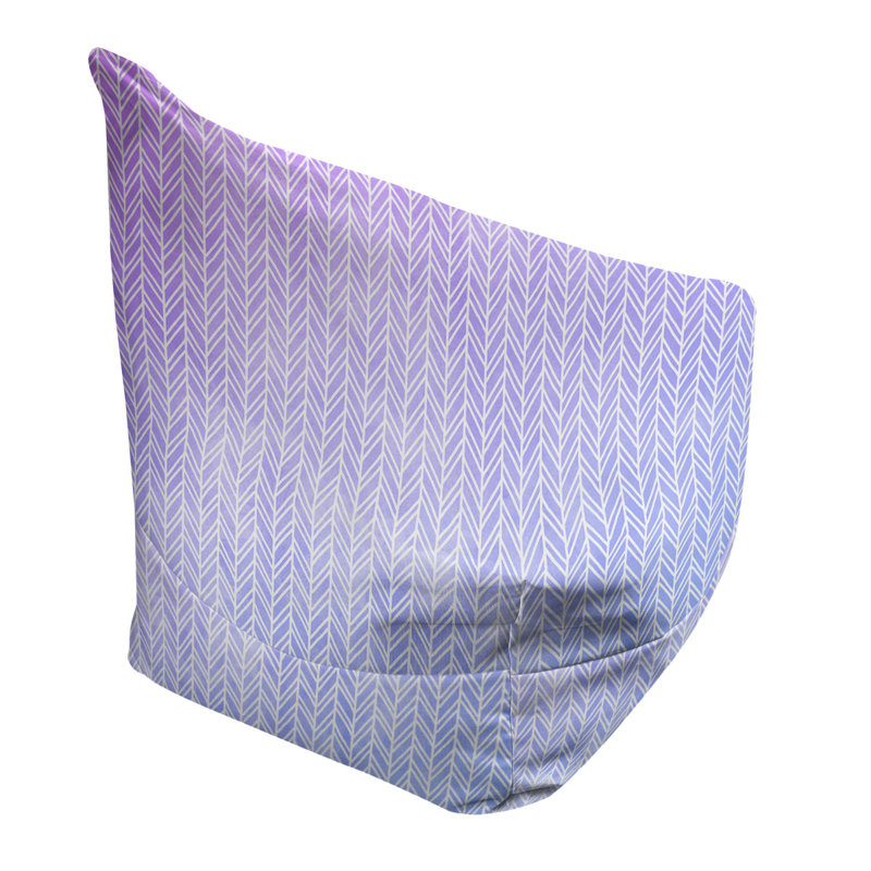 Sac de pois Leffel, H 27 po x l 30 po x P 25 po, Rembourrage, Bleu / Mauve