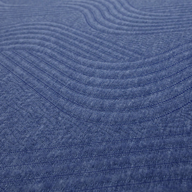 Matelas très grand en mousse 10 po, mémoire de forme D2,5, tissu bleu super doux, emballage roulé D2,5