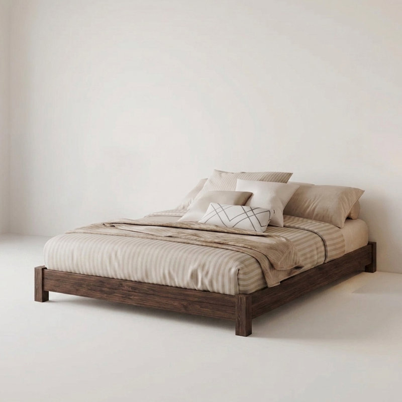 Hardnett Bed, Espresso Wood, Single (3')