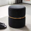 Artin 35.5Cm Wide Velvet Round Footstool Ottoman-317090043