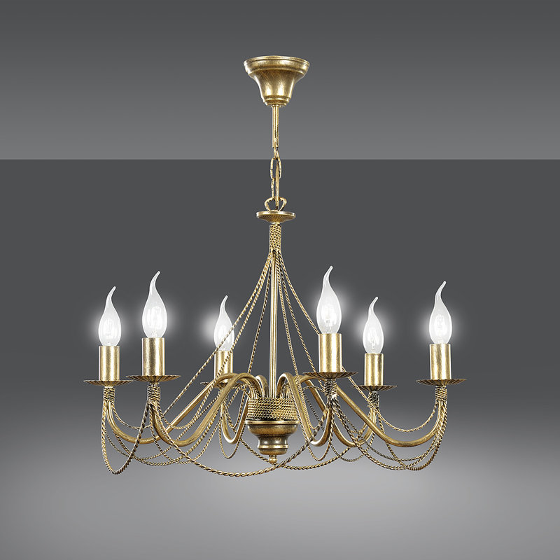 Josephina 6 - Light Candle Style Chandelier