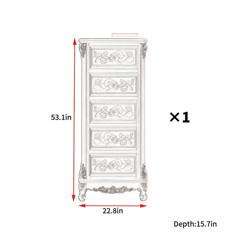 American Country Style Accent Chest