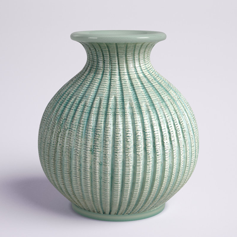 Humphreys Handmade Ceramic Table Vase, Celadon