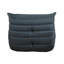 Chaise d'appoint contemporaine en microfibre grise, bouton, assise en microfibre confortable pour le salon, rembourrée de mousse haute, élégante-2048958410