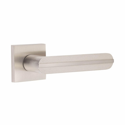  Modern Lima Euro Lock Door Handles in Satin Nickel Finish with 70mm Key, Thumbturn Barrell and Ball Bearing Hinges