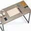 Bureau pliant peu encombrant, gris